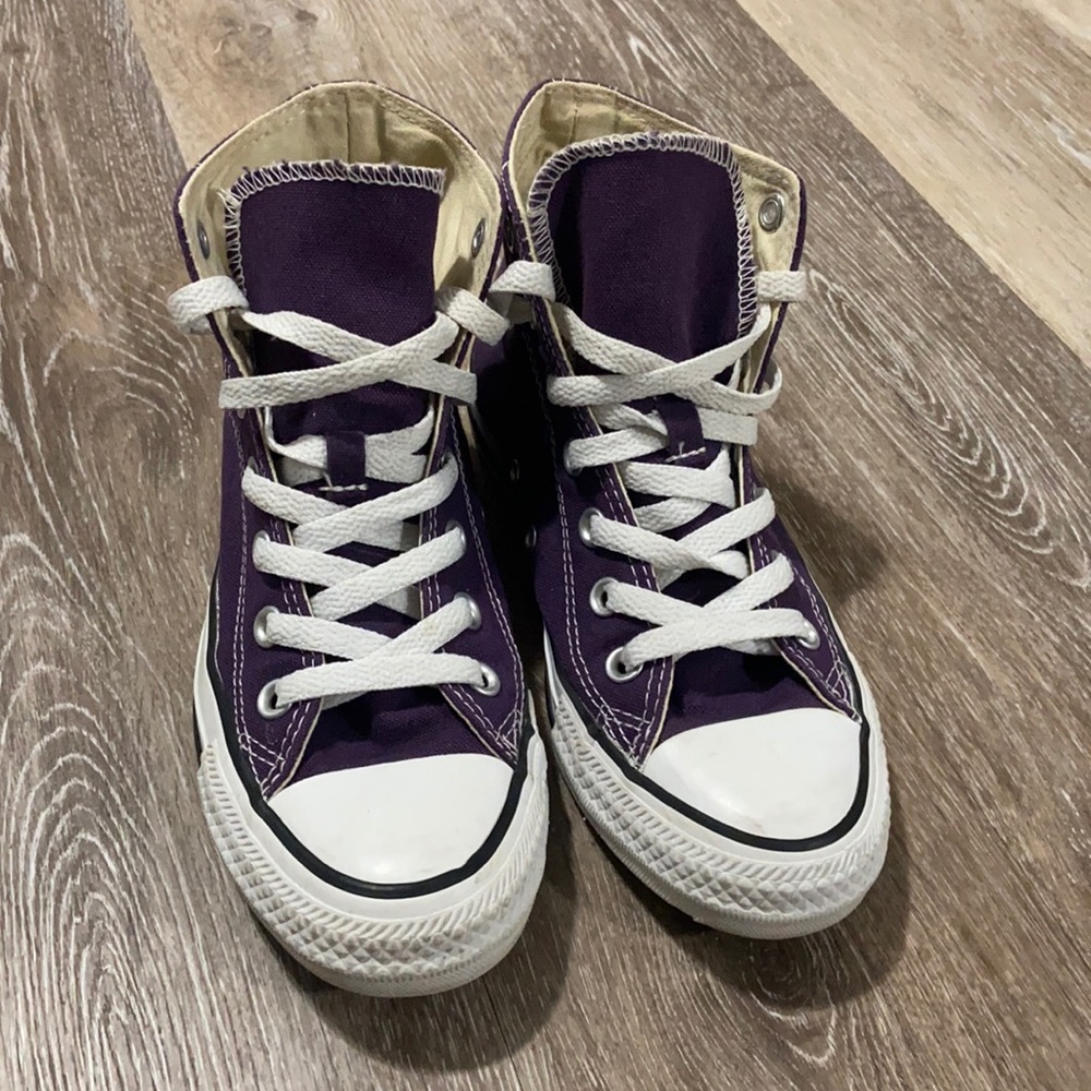 Purple Converse Hightops